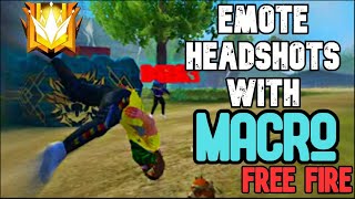 How to use Macro to do Emote Headshots in Free Fire on Pc [upl. by Oine]