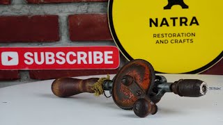 1948 Millers Falls Hand Drill Restoration [upl. by Arammahs]