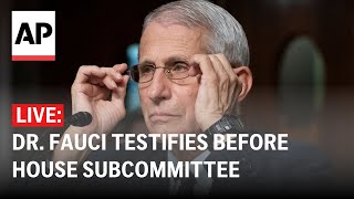 LIVE Dr Fauci testifies on COVID19 pandemic before House subcommittee [upl. by Ventre]