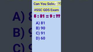 Can You Solve😎🤔ssc gds shorts exam [upl. by Bowers]