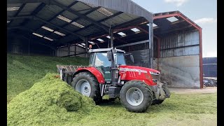 Cumbrian Silage Roundup 2022 Clamping the grass with 10 different outfits [upl. by Keligot]