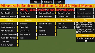 Minecraft Bedrock Edition 12141 Hack Client IOS Android Windows [upl. by Letsyrc]