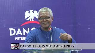 DANGOTE HOSTS MEDIA AT REFINERY [upl. by Roth]