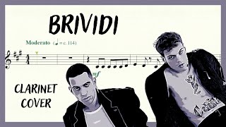 SPARTITO Brividi di Mahmood e Blanco  Cover clarinetto [upl. by Annayram]