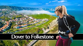 Dover To Folkestone Day Hike Saturday  Drone 4K [upl. by Reseta]