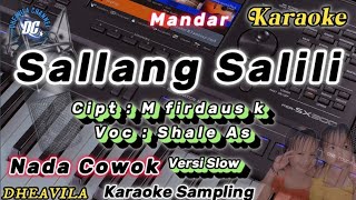 sallang salili karaoke versi slow  nada cowok [upl. by Eadwina]