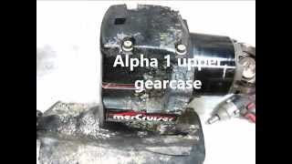 Mercruiser Alpha 1 upper gearcase repair oil seals and tools [upl. by Ymeon203]