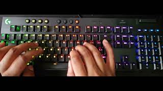 Logitech G915 X typing demo brown tactile switches [upl. by Ardeahp700]