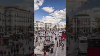 Plaza de la Puerta del Sol in Madrid Spain Translated as the Gate of the Sun Puerta del Sol [upl. by Weir46]