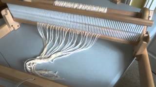 how to warp a rigid heddle loom  weaving  how tolearn to weave [upl. by Ellednahs]