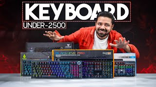 Best Gaming Mechanical Keyboard under 2500 of 2024  Best Gaming keyboards of 2024 [upl. by Sidnac]