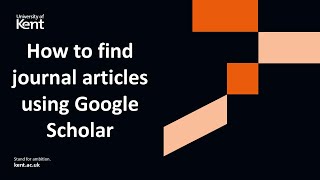 Find journal articles with google scholar [upl. by Sirovaj185]