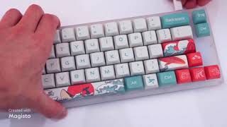 108 Keys XDA Profile PBT Keycap DYESublimation Japanese Ukiyoe Keycaps For GK61 Cherry MX Switch [upl. by Wojcik]