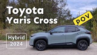 NEW 2024 Toyota Yaris Cross Hybrid  POV test drive [upl. by Ahsienroc]