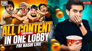 Lets Play Content Creater Tournament  FM NASIR IS LIVE  PUBG MOBILE [upl. by Brie]