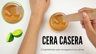 Como hacer cera para depilar hecha en casa con ingredientes naturales [upl. by Sulakcin367]