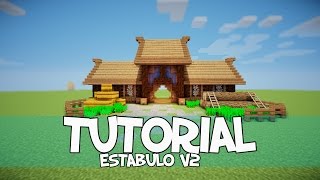 Minecraft  Como Fazer Um Estábulo Medieval  V2 [upl. by Dix]