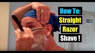 Quick Tutorial Learn How To Shave with a Straight Razorgeofatboy [upl. by Shriner]