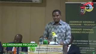 🛑➡️ DISCOURS DU PRÉSIDENT SAMUEL ETOO À LASSEMBLÉE GÉNÉRALE DE LA FECAFOOT DU 16112024⚽️🦁🇨🇲🔥 [upl. by Alegna]