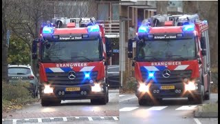 2 meldingen in een kwartier brandweer krimpen ad ijssel met spoed naar een gaslek en een reanimatie [upl. by Eyllib601]