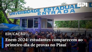 Enem 2024 estudantes comparecem ao primeiro dia de provas no Piauí [upl. by Marillin]