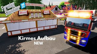 LS22 Kirmes Aufbau mit Vielen Fahrgeschäften und Buden  DOWNLOAD [upl. by Cindelyn740]