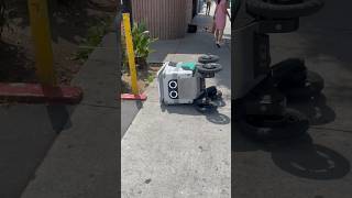 DELIVERY ROBOT LOOTED Austin Got Robbed ai deliveryrobot fooddelivery robotics [upl. by Aday106]