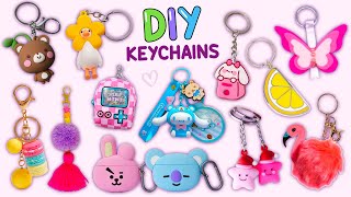 12 DIY KEYCHAIN IDEA  How To Make Super Cute Keychains [upl. by Nazario613]