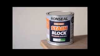 How to Cover Wall Stains with Ronseal Stain Block [upl. by Desirea368]