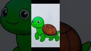 Slow amp Steady🐢Turtle Satisfying Colouring 80 shorts coloring ytshorts fyp animals relaxing [upl. by Fiorenza]