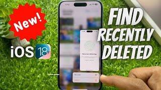 How to Find Recently Deleted Photos in iPhone iOS 18 [upl. by Currie289]