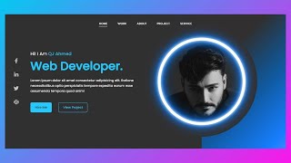 How to Create a Portfolio Website Using Only HTML amp CSS  Hindi Tutorial for Beginners [upl. by Gatian]