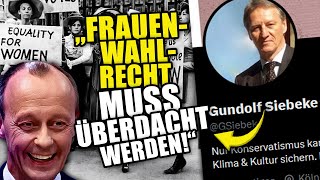 CDU Politiker Möchte Das FRAUENWAHLRECHT Wegen Habeck quotHinterfragenquot [upl. by Iramaj]