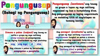 Pangungusap  Bahagi ng Pangungusap  Simuno at Panaguri  Filipino  Teacher Beth Class TV [upl. by Trici]