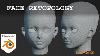 Blender36Face retopoloflow [upl. by Tirma]