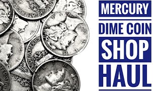 Mercury Dime Haul At My Local Coin Shop [upl. by Lasley]