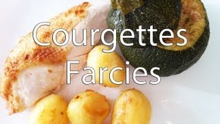 Recette courgettes farcies au jambon [upl. by Meagher]