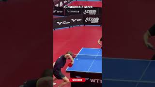 The Most Questionable Table Tennis Serves  Hilarious Highlights [upl. by Atinreb101]