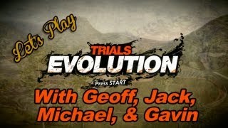 Lets Play  Trials Evolution with Geoff Jack Michael and Gavin  Rooster Teeth [upl. by Notsirb]