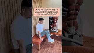 Strengthen your core muscle amp prevent back pain coreexercises backpainrelief lowbackpain [upl. by Oisorbma]