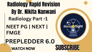 Radiology Part 1  Rapid Revision 60 📖📚 by Dr Nikita Nanwani youtube neetpgpreperation foryou [upl. by Dremann]