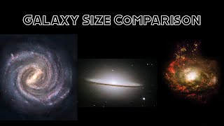 Galaxy Size Comparison [upl. by Gar]