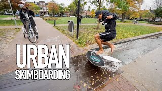 STREET SKIMBOARDING W 4X European Skimboard Champion [upl. by Kee102]