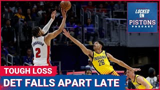 Detroit Pistons Defensive Collapse In Loss To Indiana Pacers What Went Wrong [upl. by Hanae]