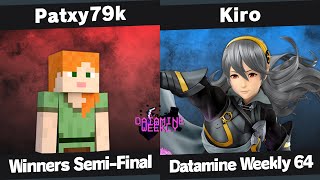 Datamine Weekly 64  Patxy79k Steve vs Kiro Corrin  Winners SemiFinal [upl. by Irab]