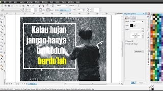 Cara Membuat Objek Kotak Nampak Terpotong di CorelDRAW  Belajar CorelDRAW [upl. by Ahsenauq]