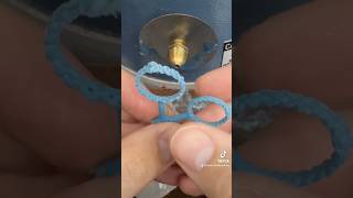 Turning braided thread rings into white gold wedding bands jewellerymaking [upl. by Marilee]