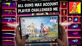 ALL GUNS MAX ACCOUNT PLYER CHALLENGED ME 1 VS 1 M24  PUBG MOBILE [upl. by Ayocal]