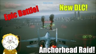 Ace Combat 7 New DLC Mission Anchorhead Raid Epic Land Sea And Air Battle [upl. by Anilam]