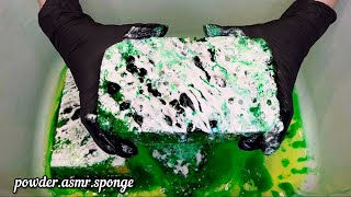 Thick green TyDBol paste 💚🧽 Squeezing sponges asmr [upl. by Aicat]